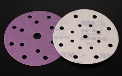 Dry abrasive paper disc